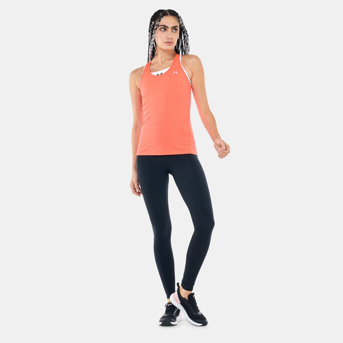 Under Armour Women's HeatGear® Armour Racer Training Tank Top Red Under Armour Women's HeatGear® Armour Racer Training Tank Top Red image number 2