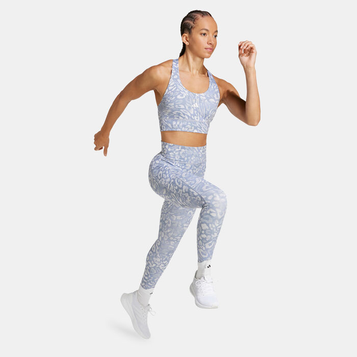 adidas Women's Own the Run 7/8 Leggings Blue image number 2