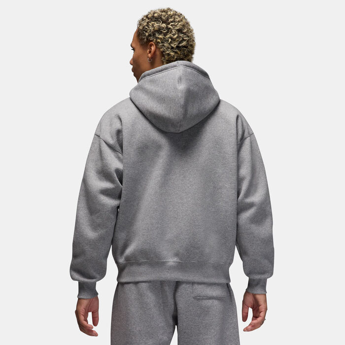 Jordan Men's Brooklyn Fleece Full-Zip Hoodie Grey Jordan Men's Brooklyn Fleece Full-Zip Hoodie Grey image number 1
