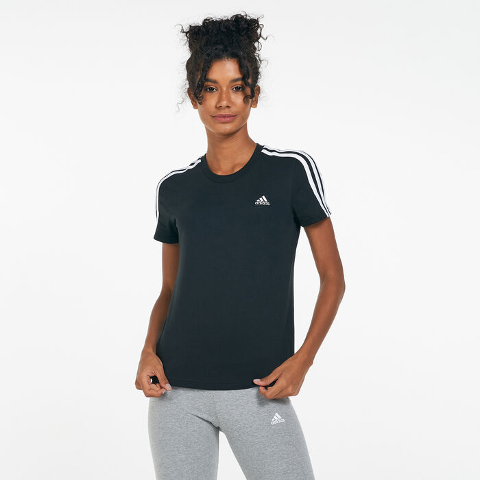 adidas Women's Essentials 3-Stripes T-Shirt White image number 0