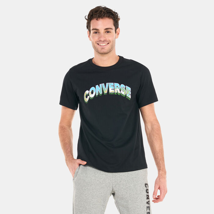 Converse Men's Grass Mirror T-Shirt Black Converse Men's Grass Mirror T-Shirt Black image number 0