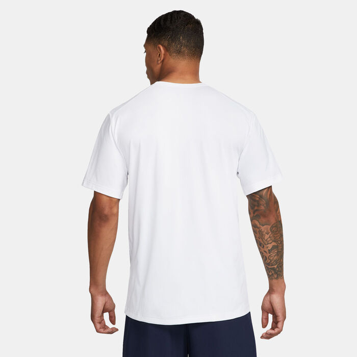 Nike Men's Dri-FIT Hyverse UV Training T-Shirt White Nike Men's Dri-FIT Hyverse UV Training T-Shirt White image number 1