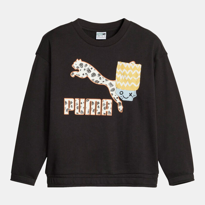 PUMA Kids' Classics Mix Match Sweatshirt Black image number 0