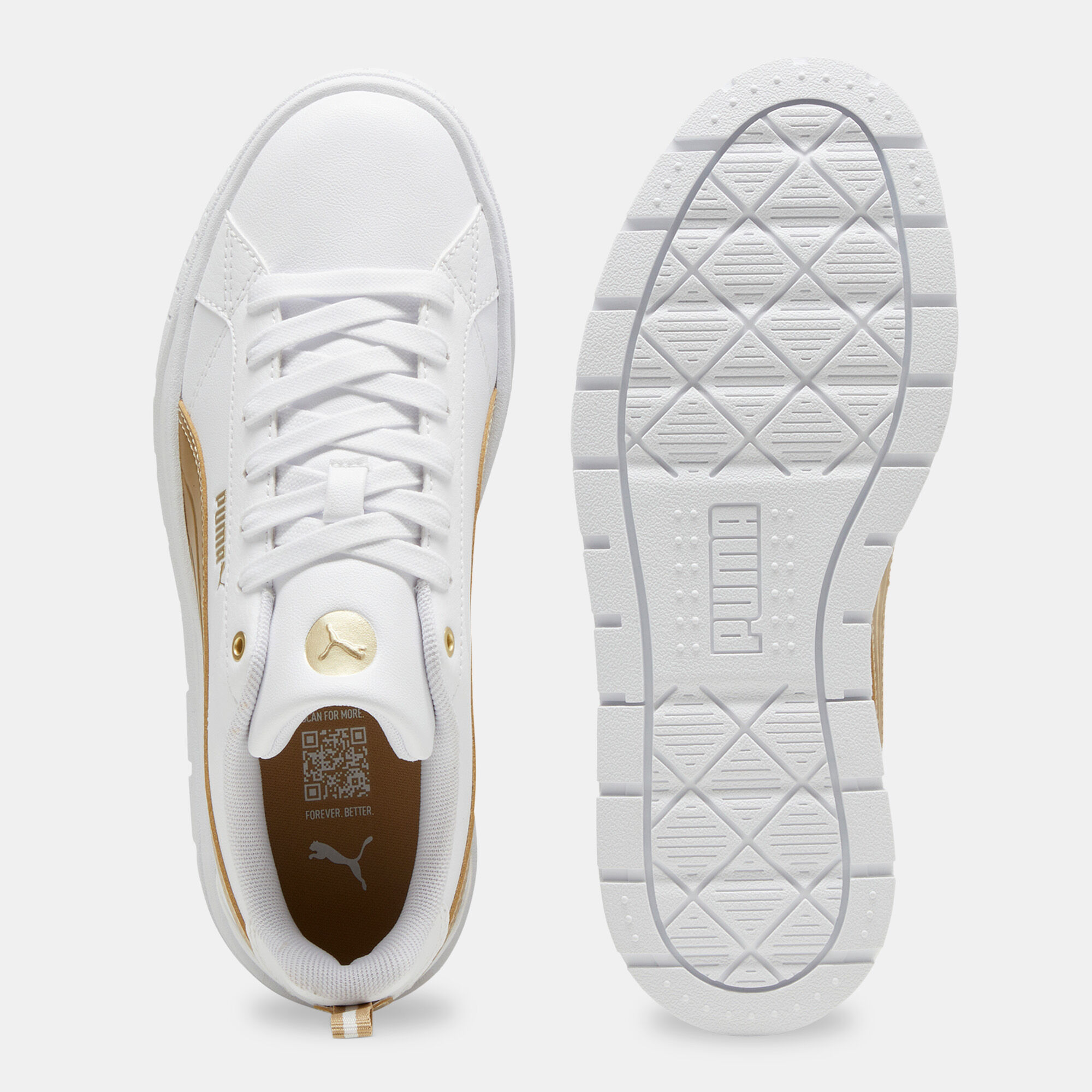 Shop PUMA Women's Karmen II Metallic Dream Shoes White