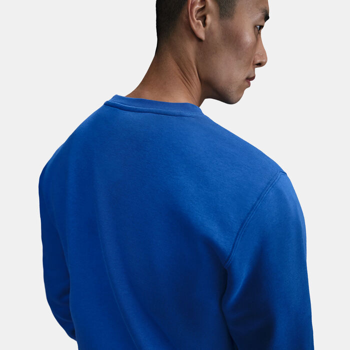 Nike Men's Club Fleece Sweatshirt Blue Nike Men's Club Fleece Sweatshirt Blue image number 4