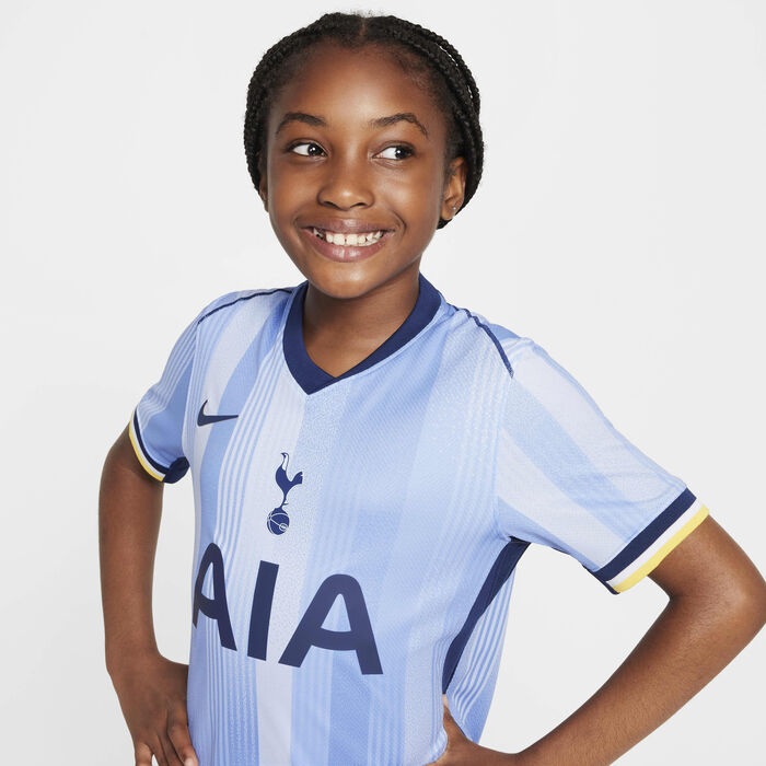 Nike Kids' Tottenham Hotspur 2024/25 Stadium Away Dri-FIT Football Replica Shirt Blue Nike Kids' Tottenham Hotspur 2024/25 Stadium Away Dri-FIT Football Replica Shirt Blue image number 2
