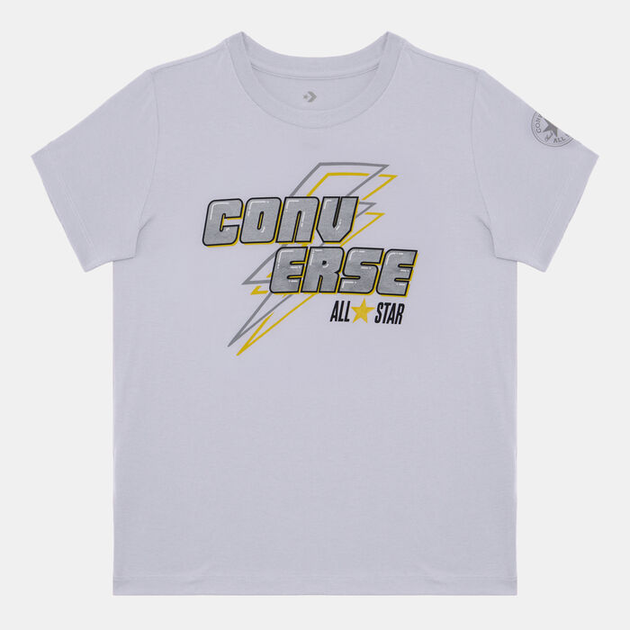 Converse Kids' Lightning Bolt T-Shirt Black Converse Kids' Lightning Bolt T-Shirt Black image number 0