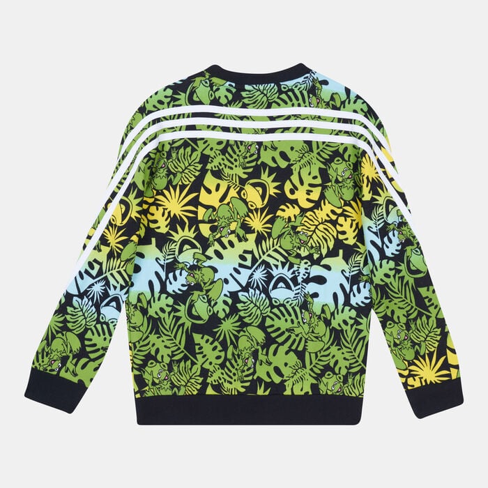 adidas Kids' Disney Muppets Crew Sweatshirt yellow adidas Kids' Disney Muppets Crew Sweatshirt yellow image number 1