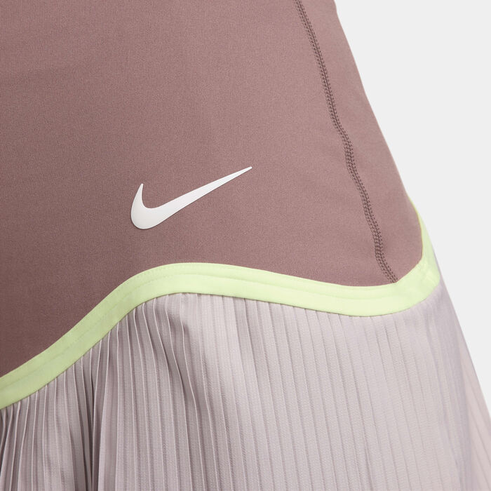Nike Women's Dri-FIT Advantage Tennis Skirt Pink image number 3