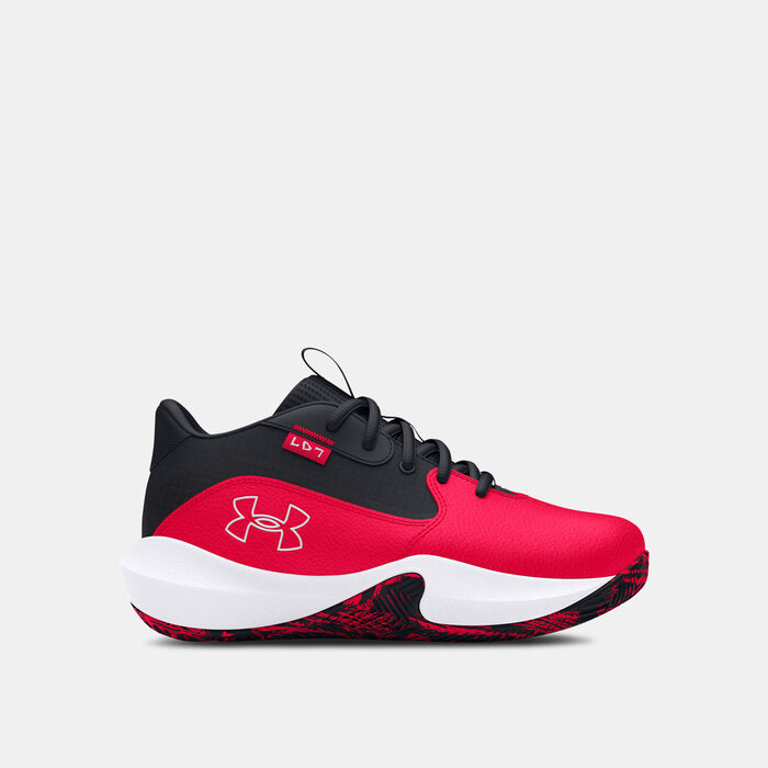 Under Armour Kids' Lockdown 7 Basketball Shoes Red Under Armour Kids' Lockdown 7 Basketball Shoes Red image number 0