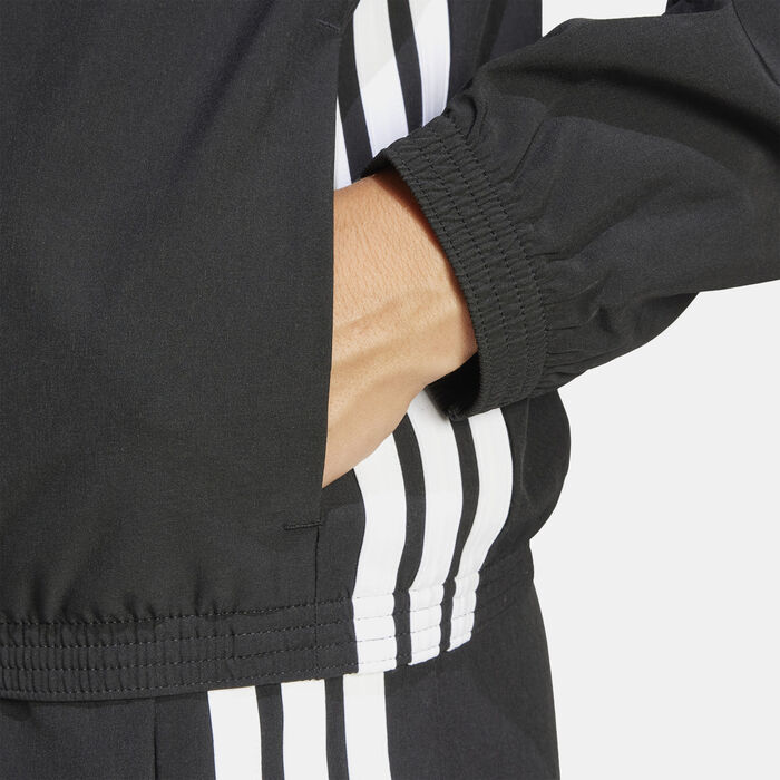 adidas Women's Train Essentials Training Jacket Black adidas Women's Train Essentials Training Jacket Black image number 4