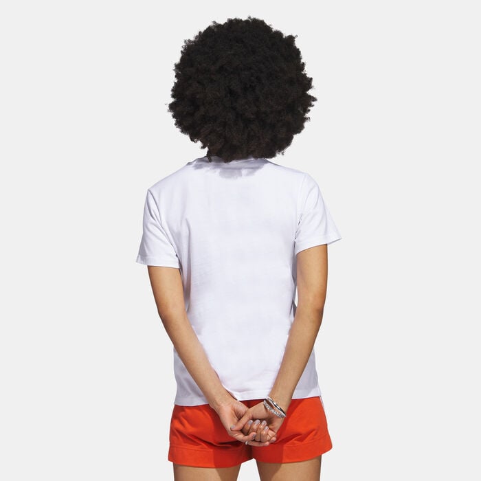 adidas Women's Animal Print Badge of Sport T-Shirt White adidas Women's Animal Print Badge of Sport T-Shirt White image number 1