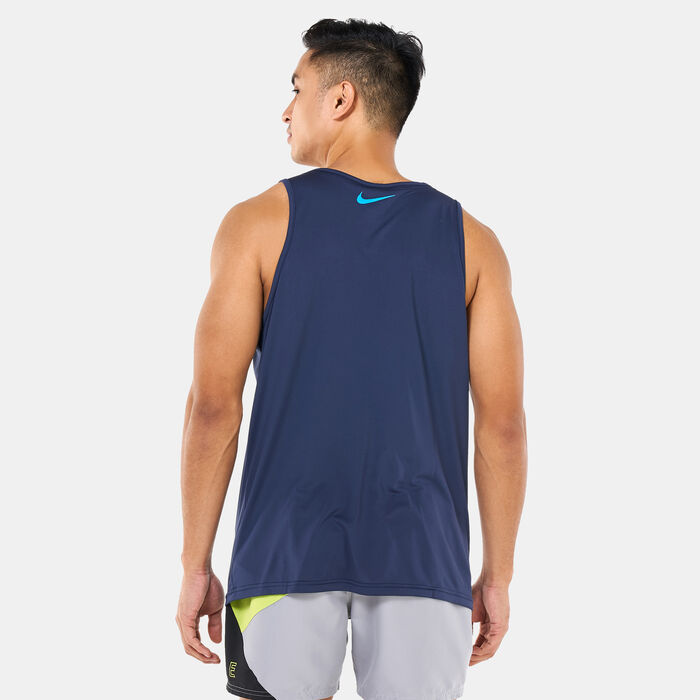 Nike Swim Men's Swim Vibe Tank Top Blue Nike Swim Men's Swim Vibe Tank Top Blue image number 1