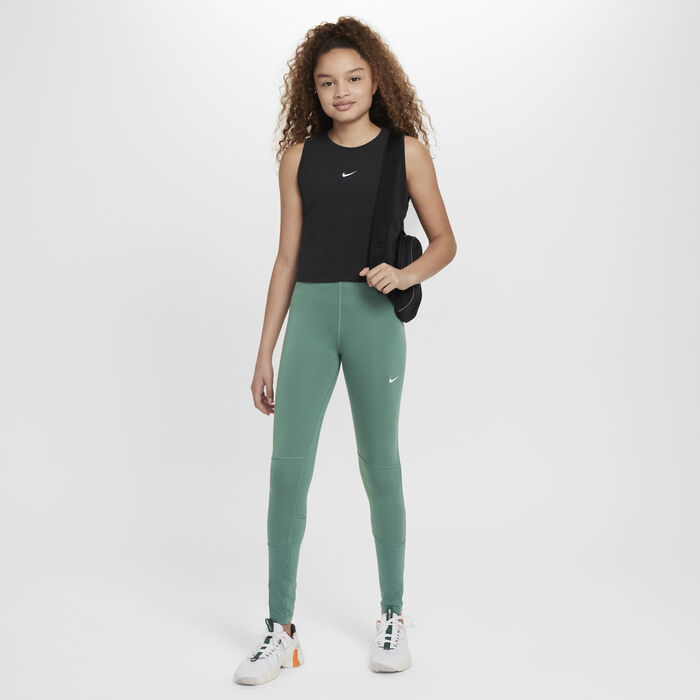 Nike Girls' Pro Dri-FIT Training Tank Top Black Nike Girls' Pro Dri-FIT Training Tank Top Black image number 4