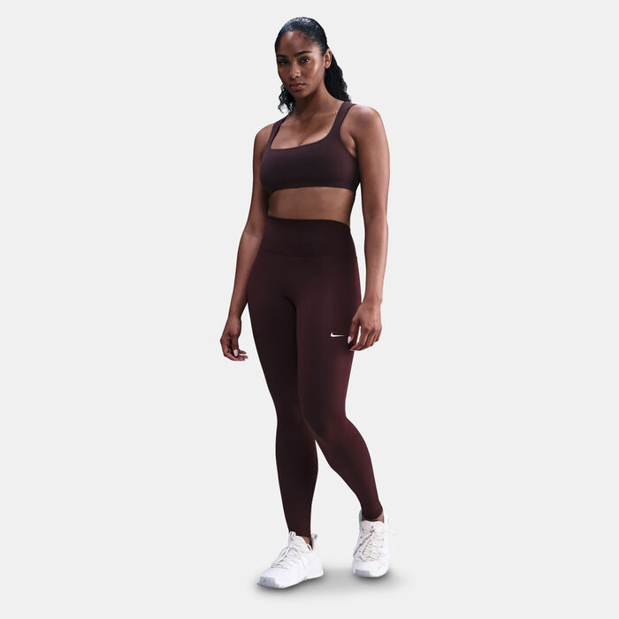Nike Women's One Seamless Front High-Waisted Leggings Pink Nike Women's One Seamless Front High-Waisted Leggings Pink image number 5
