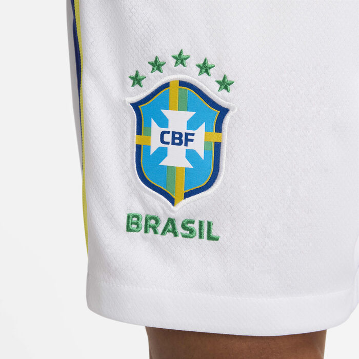 Nike Men's Brazil 2024 Stadium Away Dri-FIT Football Replica Shorts White Nike Men's Brazil 2024 Stadium Away Dri-FIT Football Replica Shorts White image number 6