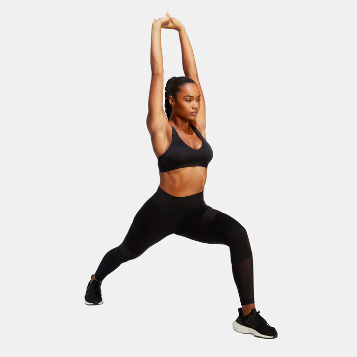 adidas Women's Training Light-Support Sports Bra Black image number 2