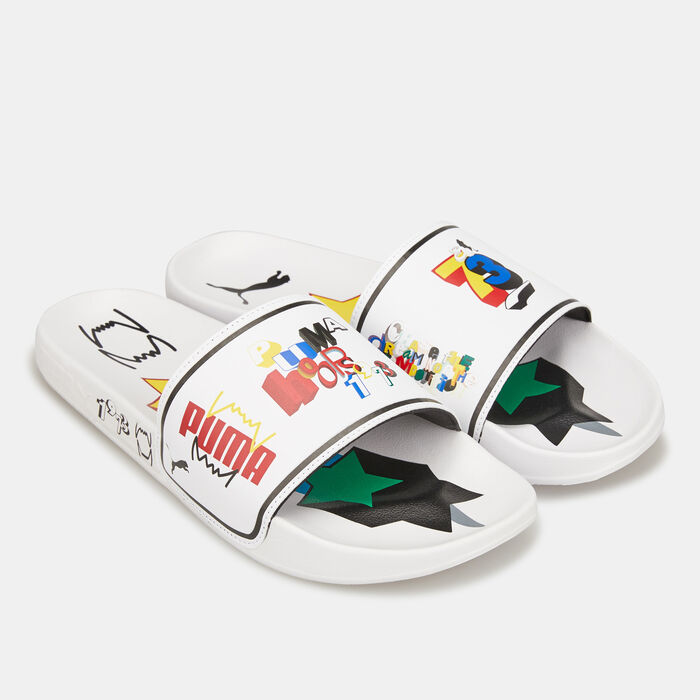 PUMA Men's Leadcat 2.0 Trash Talk Slides White PUMA Men's Leadcat 2.0 Trash Talk Slides White image number 0