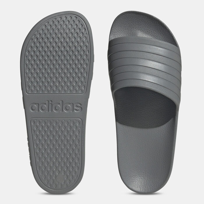 adidas Women's Adilette Aqua Slides Grey adidas Women's Adilette Aqua Slides Grey image number 4