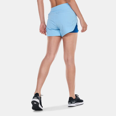 Under Armour Women's Flex Woven 2-in-1 Training Shorts Blue