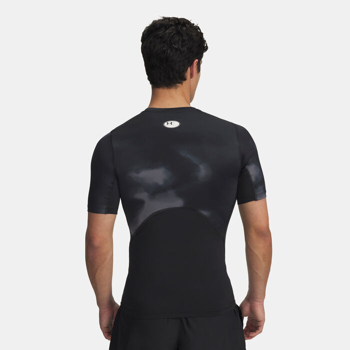 Under Armour Men's HeatGear Graphic Printed Training T-Shirt Black Under Armour Men's HeatGear Graphic Printed Training T-Shirt Black image number 1