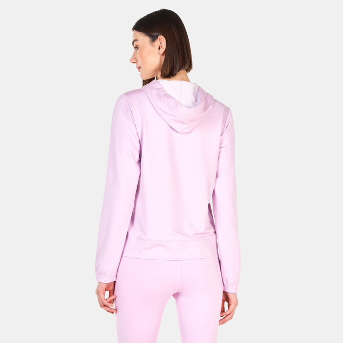New Balance Women's Relentless Terry Hoodie Pink New Balance Women's Relentless Terry Hoodie Pink image number 1