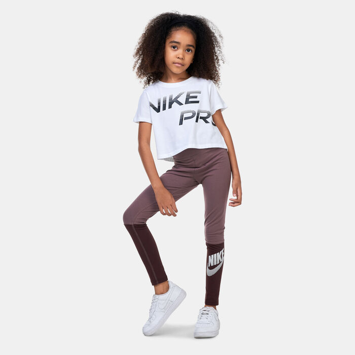 Nike Kids’ Sportswear Favourites Dance Leggings (Older Kids) Brown image number 5