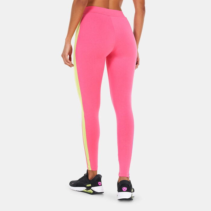 PUMA Women's T7 Leggings Block Leggings Pink PUMA Women's T7 Leggings Block Leggings Pink image number 1