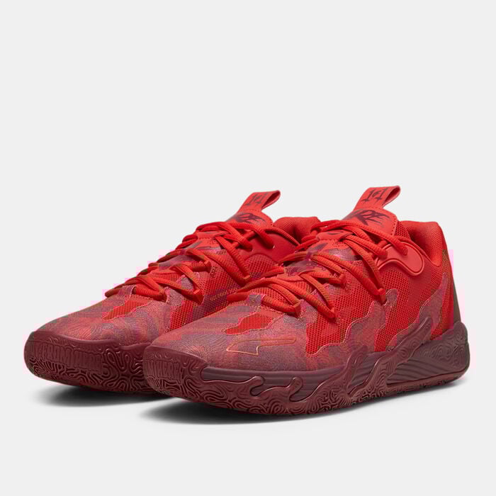 PUMA Men's MB.03 Lo Team Basketball Shoes Red PUMA Men's MB.03 Lo Team Basketball Shoes Red image number 1