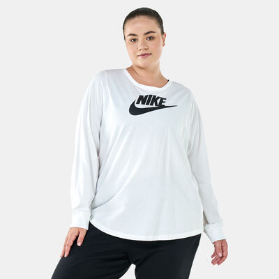 Nike Women's Sportswear Essential T-Shirt (Plus Size) White
