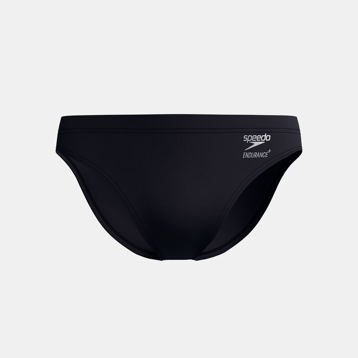 Speedo Men’s Solid Logo Swimming Briefs Black image number 0