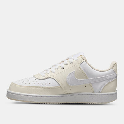 Nike Women's Court Vision Low Next Nature Shoes Ivory