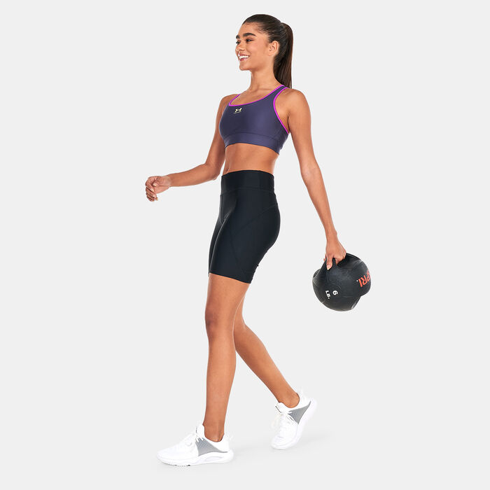 Under Armour Women's Mid-Support Training Sports Bra Purple Under Armour Women's Mid-Support Training Sports Bra Purple image number 2