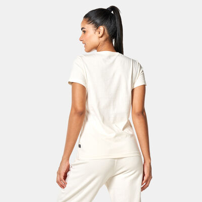 PUMA Women's Essentials+ Embroidery T-Shirt White