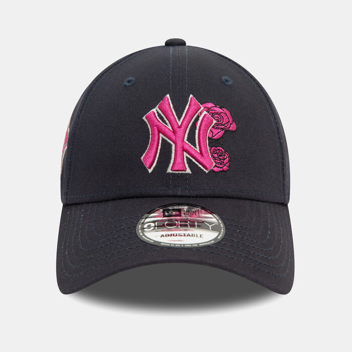 New Era Men's MLB New York Yankees Flower Icon 9FORTY Cap Blue New Era Men's MLB New York Yankees Flower Icon 9FORTY Cap Blue image number 0
