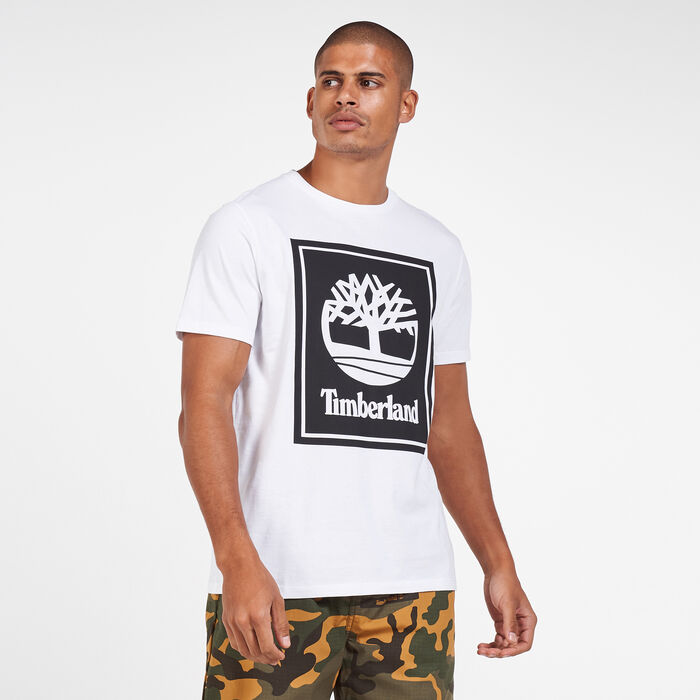 Timberland Men's Stack Logo T-Shirt White Timberland Men's Stack Logo T-Shirt White image number 0