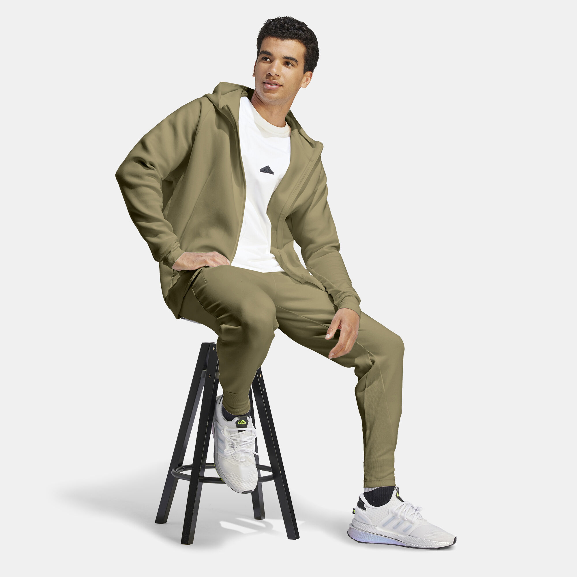 Men s Z.N.E. Premium Full Zip Hoodie Green adidas in KSA SSS