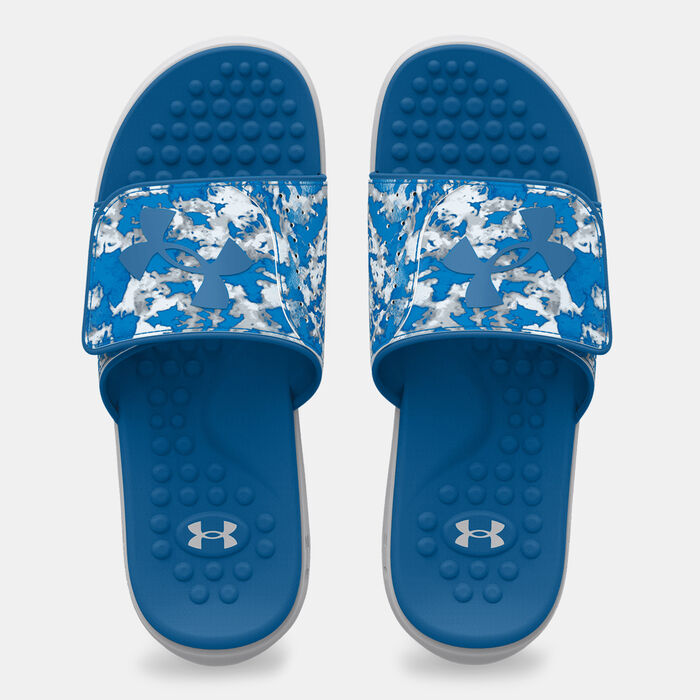 Under Armour Men's UA Ignite Pro Graphic Strap Slides Grey Under Armour Men's UA Ignite Pro Graphic Strap Slides Grey image number 4