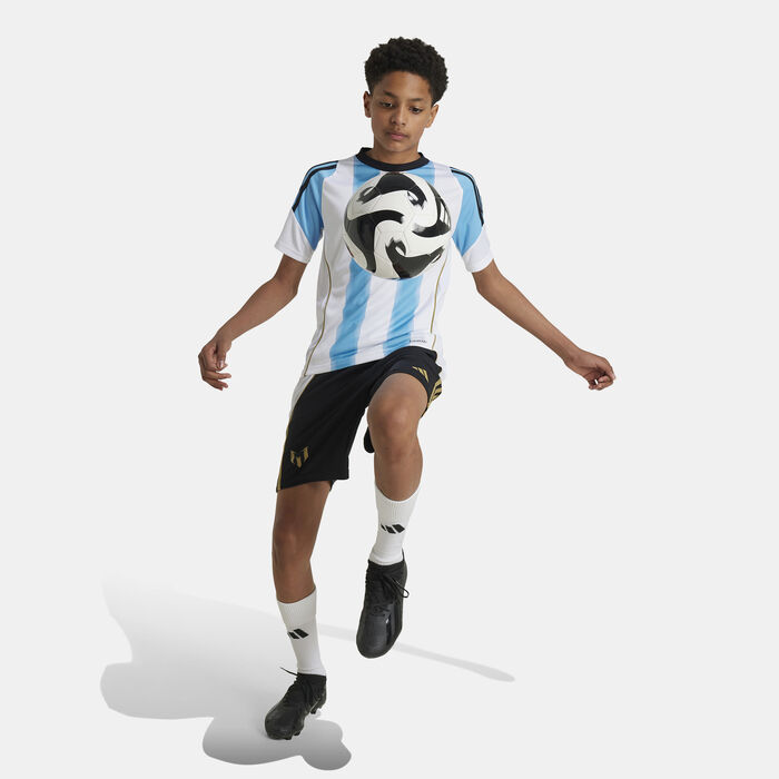 adidas Kids' Messi Training Football Top White image number 2