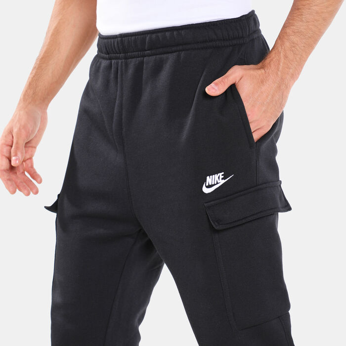 Nike Men's Sports Club Cargo Pants Black Nike Men's Sports Club Cargo Pants Black image number 3
