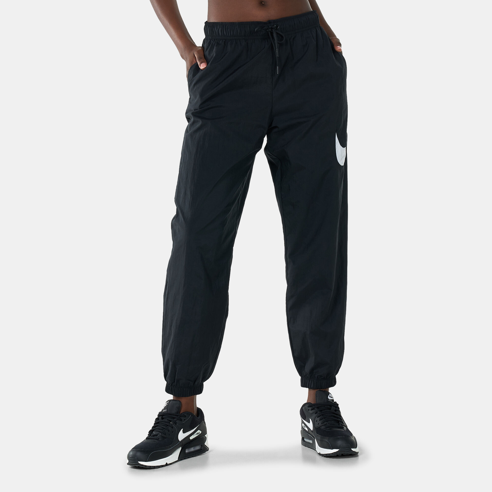 Buy Nike Women s Sportswear Essential Easy Woven Sweatpants Black