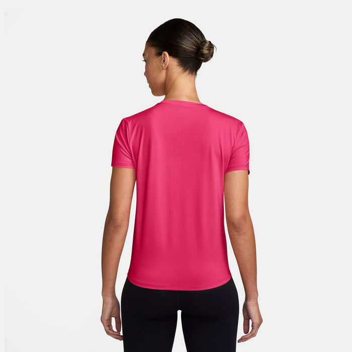 Nike Women's One Classic Dri-FIT Training T-Shirt Pink Nike Women's One Classic Dri-FIT Training T-Shirt Pink image number 1