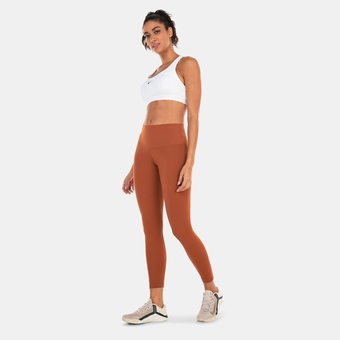 Nike Women's Yoga High-Waisted 7/8 Leggings Orange image number 2