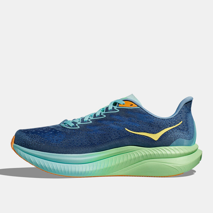 HOKA Men's Mach 6 Running Shoes Blue image number 5