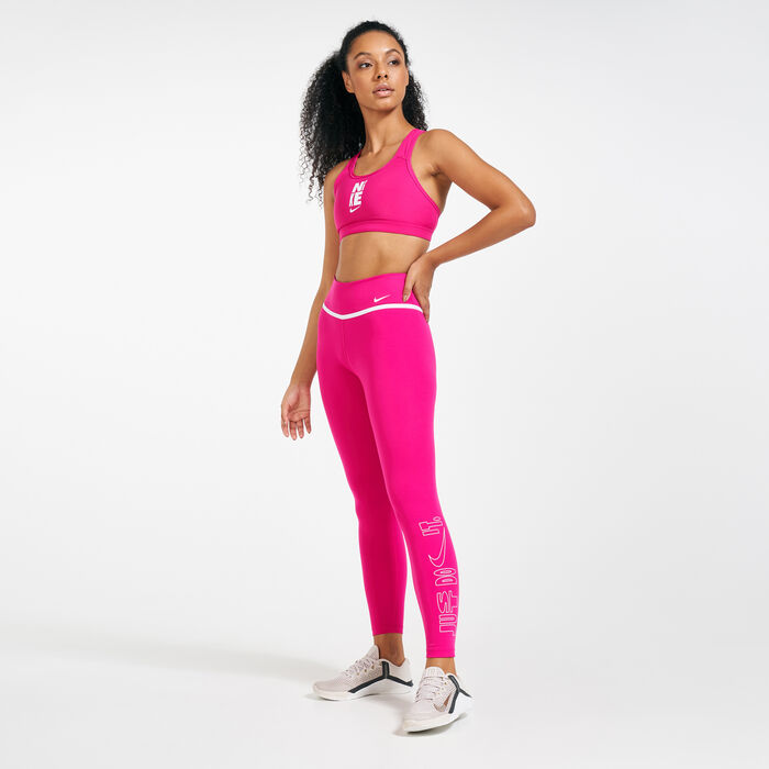 Nike Women's One Icon Clash Leggings Red Nike Women's One Icon Clash Leggings Red image number 0