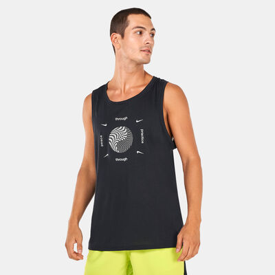 Nike Men's Yoga Dri-FIT Graphic Tank Top Black Nike Men's Yoga Dri-FIT Graphic Tank Top Black