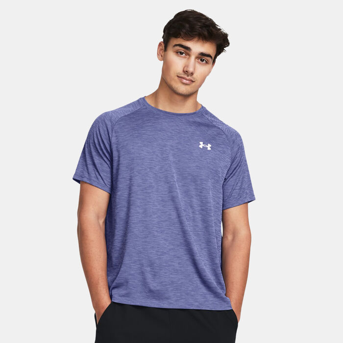 Under Armour Men's UA Tech Textured T-Shirt Purple Under Armour Men's UA Tech Textured T-Shirt Purple image number 0