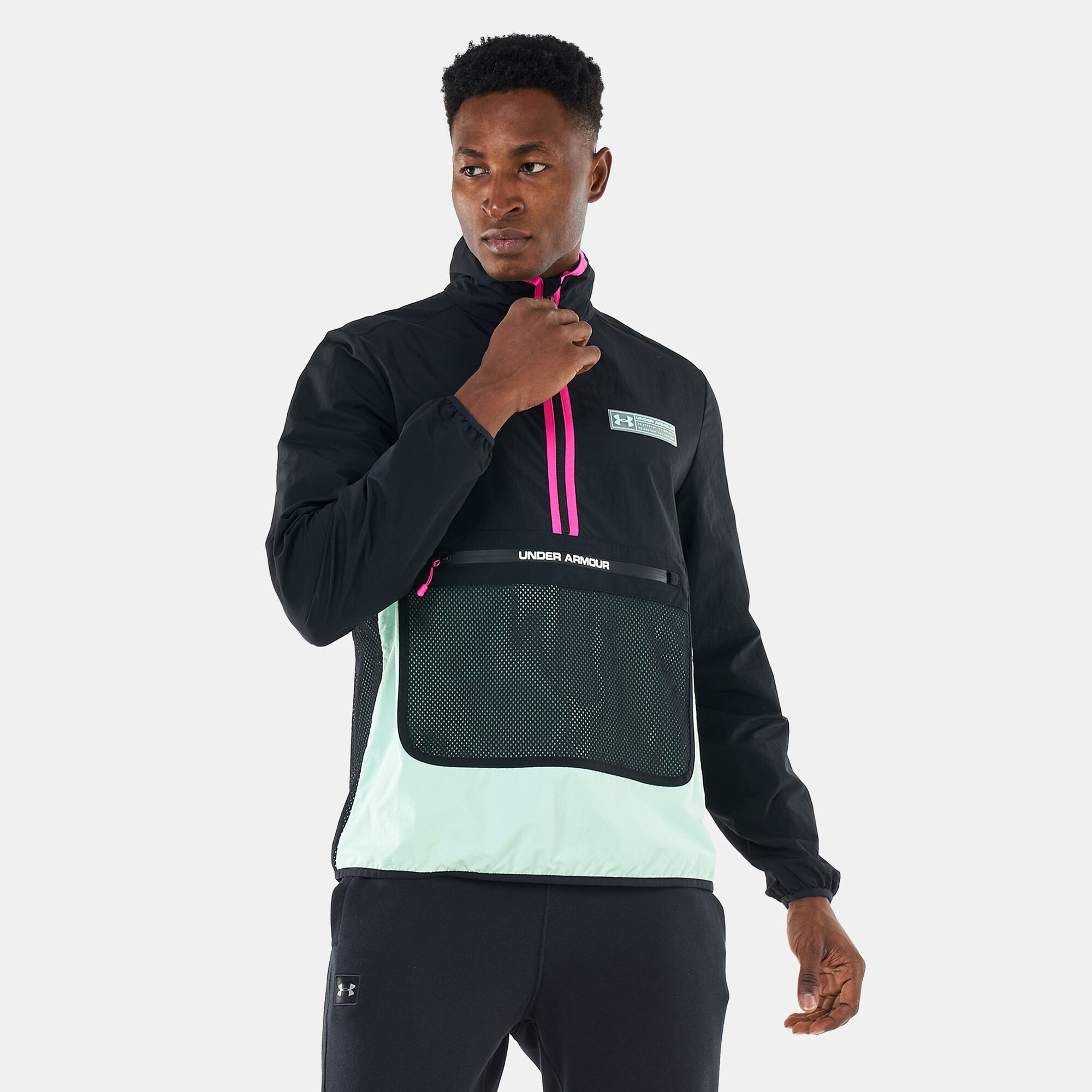 Under armour anorak shop windbreaker
