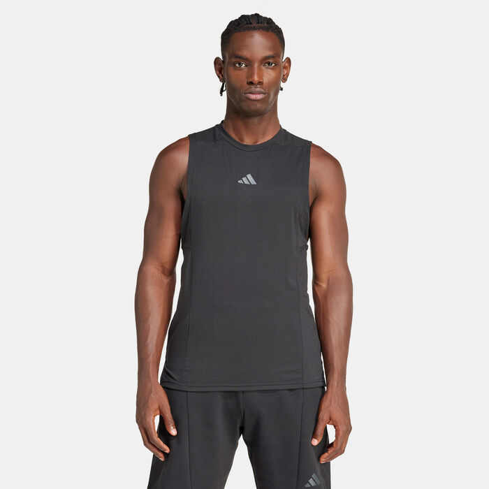 adidas Men's HIIT Graphic Training Tank Top Black image number 0