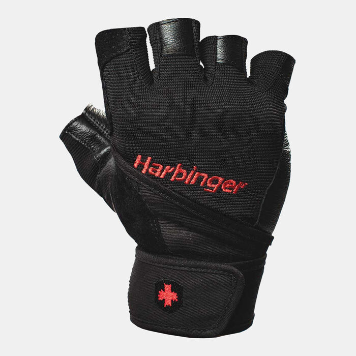 Harbinger Pro WristWrap Gloves Black Harbinger Pro WristWrap Gloves Black image number 0